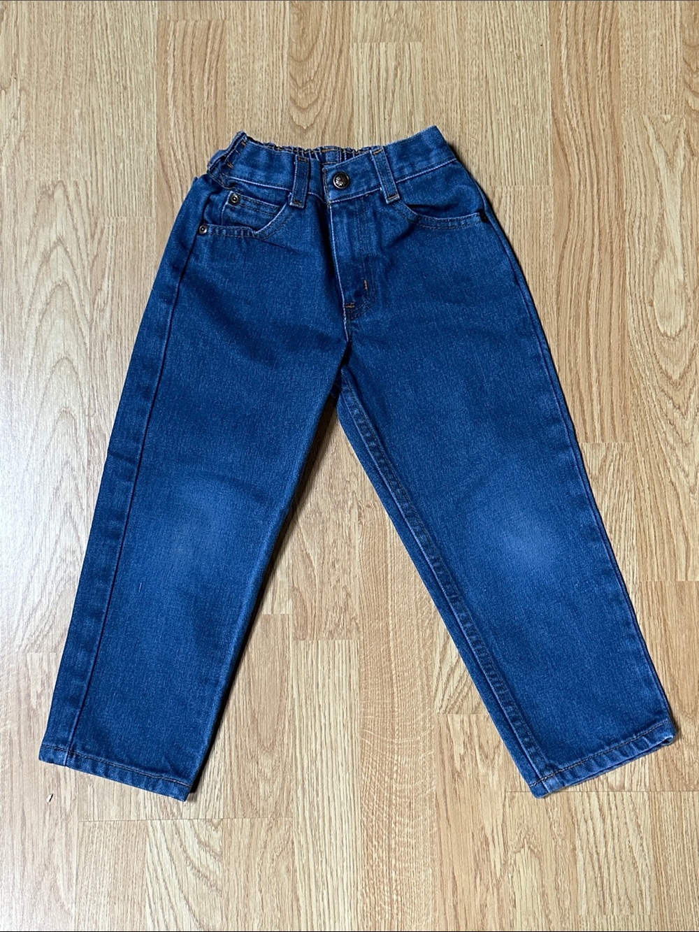 Toughskins Vintage SEARS kids Jeans elastic waist back 5